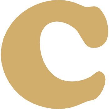 Letra c cooper mini 2 cms-ML1639