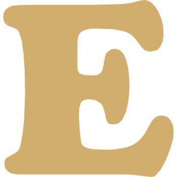 Letra e cooper mini 2 cms-ML1641