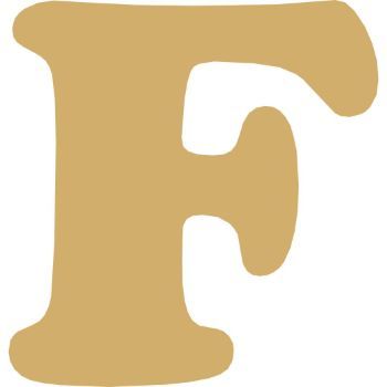 Letra f cooper mini 2 cms-ML1642