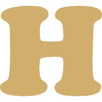 Letra h cooper mini 2 cms-ML1644