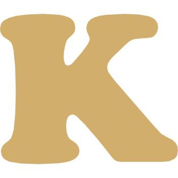 Letra k cooper mini 2 cms-ML1647