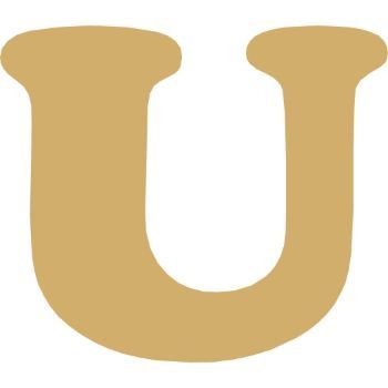 Letra u cooper mini 2 cms-ML1658