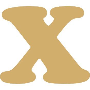 Letra x cooper mini 2 cms-ML1661