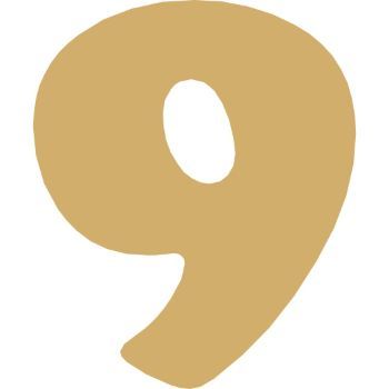 Numero 9 cooper mini 2 cms-ML1672