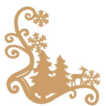 Esquinero pinos 9x8.6 cm-ML1757