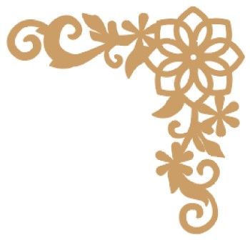 Esquinero flores 2 9x9.3 cm-ML1768