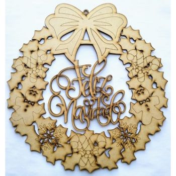 Corona de adviento 40 x 42 cms-MLN950