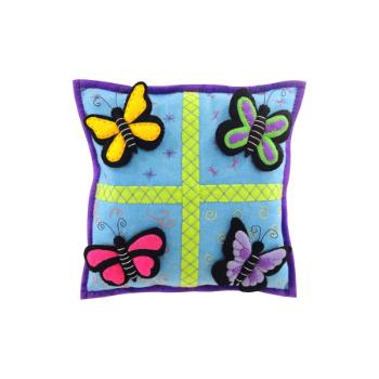 Molde no.764 cojin con cuatro mariposas                     -MO0762
