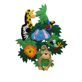 Molde no.876 adorno selva con animales                      -MO0827