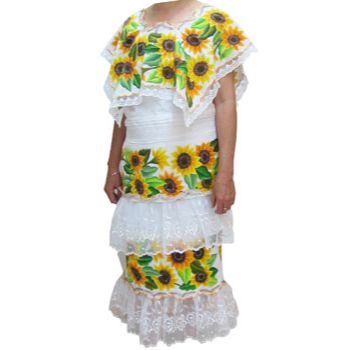 Molde huipil no.h30 huipil terno huipil girasoles           -MO1448