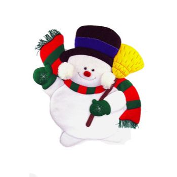 Molde n-158 adorno muneco de nieve con orejas vd-100        -MO1605