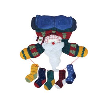 Molde n-339 santa con tendedero de calcetines               -MO1783