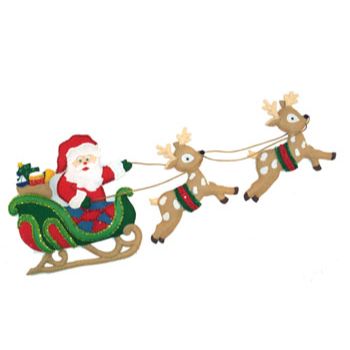 Molde n-460 adorno santa en trineo                          -MO1901