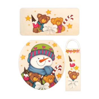 Molde n-573 juego de bano osos y caramelos                  -MO2089