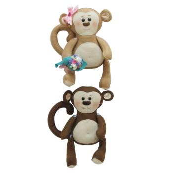 Molde 14f-951 pareja de changos de fieltro                  -MO2120