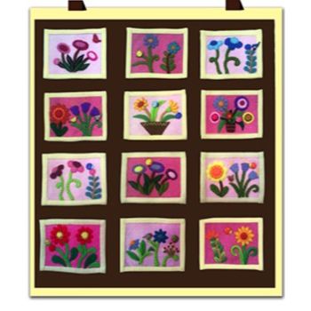 Molde # 1863 estandarte cuadro de flores                    -MO2253