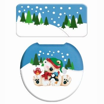 Molde n-665 juego de baã‘o oso navideã‘o                    -MO2300