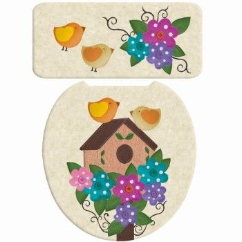 Molde # 1934 juego de baã‘o pajarera                        -MO2313