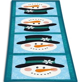 Molde n-695 camino de mesa muã‘eco de nieve                 -MO2332