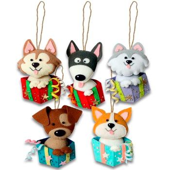 Molde n-698 perritos en caja de regalo                      -MO2335