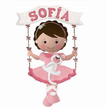 Molde no. 1964 niã‘a en columpio                            -MO2356