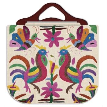 Molde no. 1971 bolso gallos florales   2 tabloides          -MO2363