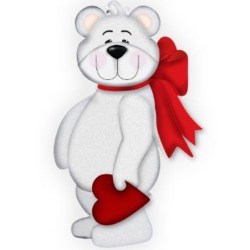 Molde #1913 oso con moã‘o y corazon                         -MO3075