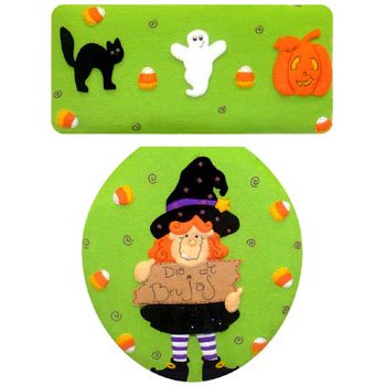 Molde w. 1588 juego de bano brujita con caramelos           -MW1187