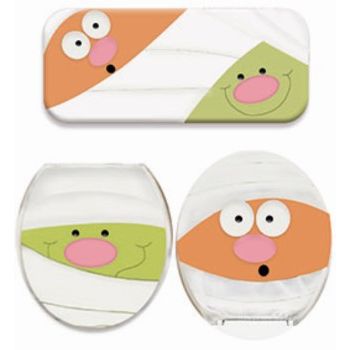 Molde w-1904 juego de baã‘o momias                          -MW2111