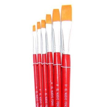 Pinceles 531 pincel naranja 6 pzas.-PI0591