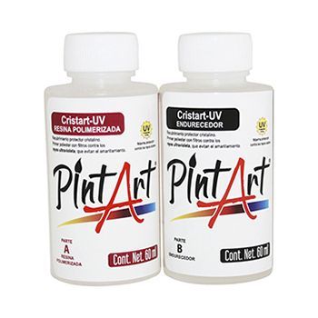 Cristal uv: resina polimerizada y endurecedor 2 pasos 60 ml-PI0662