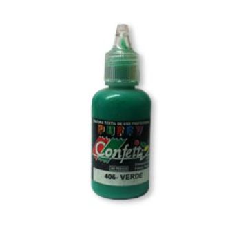 Pintura confetti dimensional 406 verde puffy 30 ml.-PI0779