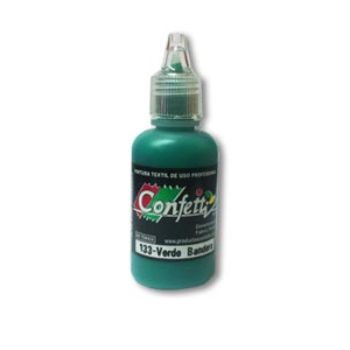 Pintura confetti dimensional 133 verde bandera 30 ml.-PI0796