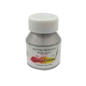 Pintura metalica gama color 601 plata 30 ml.-PI1040