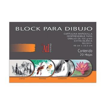 Block p/dibujo 48 x 33.5 c/20 hjs median-PI6051