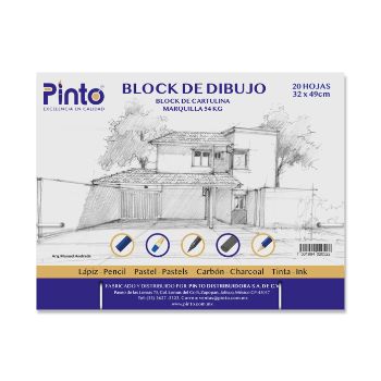 Block marquilla pinto 20 hojas 32 x 39 cm 54 kg-PI7096