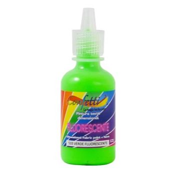 Pintura confetti dimensional 533 verde fluorescente 30 ml-PI7202