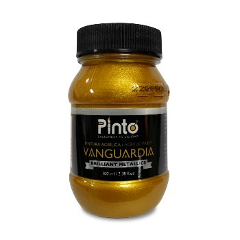Pintura acrilica pinto 521 oro imperial vanguardia 100 ml-PI7211