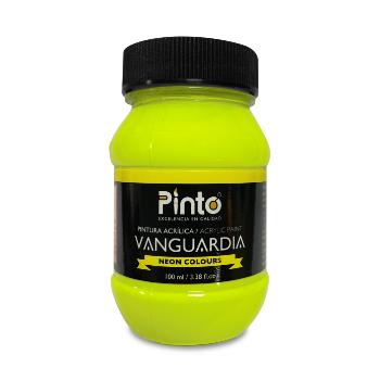 Pintura acrilica pinto 501 amarillo neon vanguardia 100 ml-PI7486