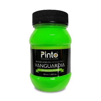 Pintura acrilica pinto 502 verde neon vanguardia 100 ml-PI7487