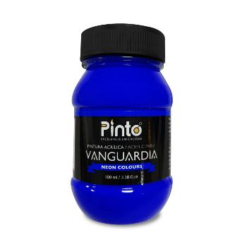 Pintura acrilica pinto 514 zafiro neon vanguardia 100 ml-PI7493