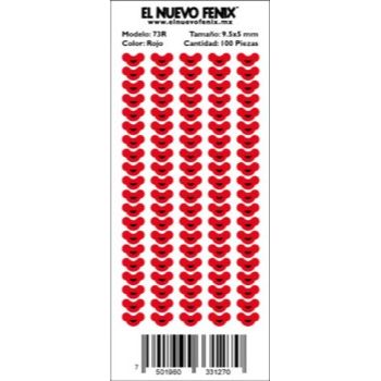 Planilla 73r boca roja 100 pzas.nacional 9.5 x 5 mm-PL0251