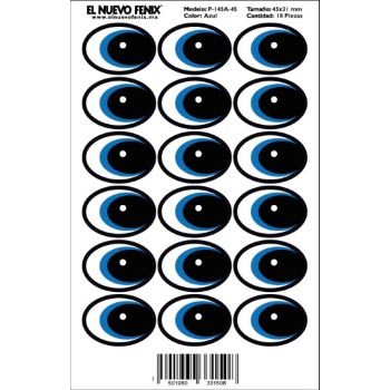 Planilla 145a-45 mm ojo azul 18 pzas. nacional 45 x 31 mm-PL0265