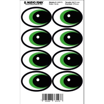 Planilla 145v-73 mm ojo verde 8 pzas. nacional 48 x 73 mm-PL0266