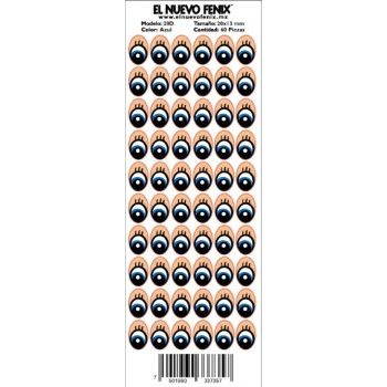 Planilla 28-d ojo azul 60 pzas. nacional 20 x 13 mm-PL0277