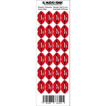 Planilla boquita roja modelo 1 grande rojo 24 pzas. nacional-PL0283