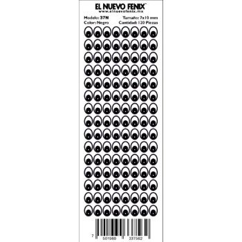Planilla 37n ojo negro 120 pzas. nacional 7 x 10 mm-PL0285