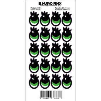 Planilla 112h ojo verde 20 pzas. nacional 23 x 34 mm-PL0288