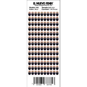 Planilla 28-a ojo azul 130 pzas. nacional 6 x 9 mm-PL0295
