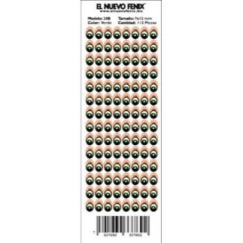 Planilla 28-b ojo verde 112 pzas. nacional 7 x 12 mm-PL0297